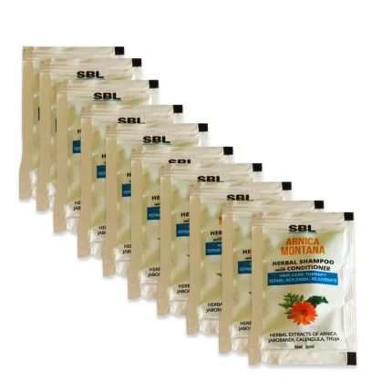 SBL Arnica Montana Herbal Shampoo With Conditioner (8ml, Pack of 10)