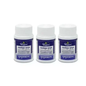 Dhootapapeshwar Swayambhuva Guggul (60tab, Pack of 3)