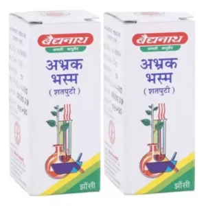 Baidyanath Abhrak Bhasm (Shatputi) (2.5g, Pack of 2)