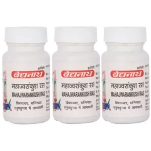 Baidyanath Mahajwarankush Ras (80tab, Pack of 3)