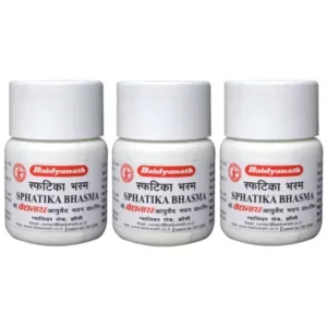 Baidyanath Sphatika Bhasma (15g, Pack of 3)