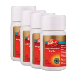 Dabur Arogyavardhini Gutika (Ras) (80tab, Pack of 4)