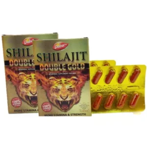 Dabur Shilajit Double Gold (10caps, Pack of 2)