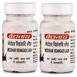 Baidyanath Medohar Vidangadi Lauh (40tab, Pack of 2)