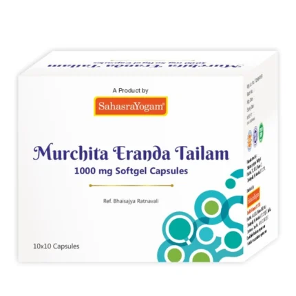 Sahasrayogam Murchita Eranda Tailam 1000 mg (100caps)