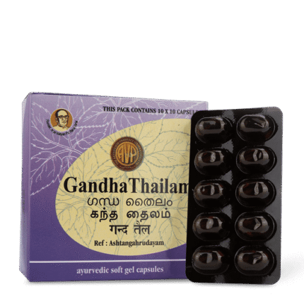 Gandha Thailam Gel Capsule - 10 Capsule Strip