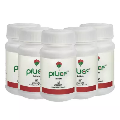 Charak Pilief Tablets (40tab, Pack of 5)
