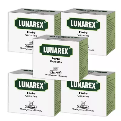 Charak Lunarex Forte Capsule (20caps, Pack of 5)