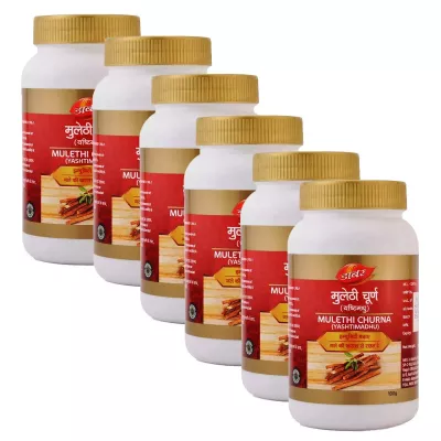 Dabur Mulethi (Yashtimadhu) Churna (100g, Pack of 6)