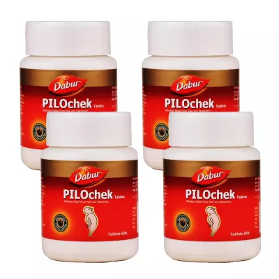 Dabur Pilocheck Tablets (60tab, Pack of 4)