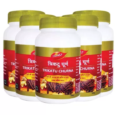 Dabur Trikatu churna (100g, Pack of 5)