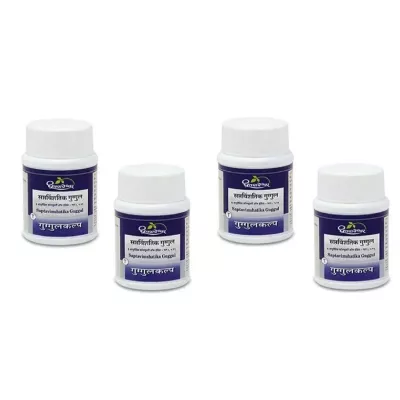 Dhootapapeshwar Saptavimshatika Guggulu (60tab, Pack of 4)