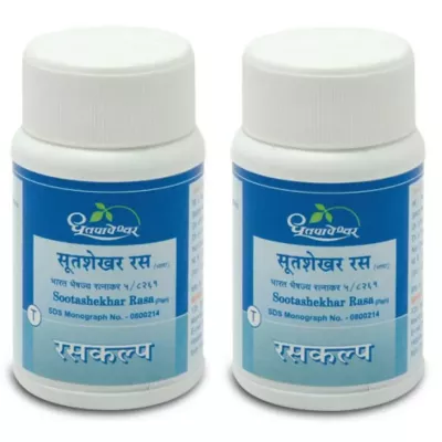 Dhootapapeshwar Sootashekhar Ras (Plain) (100tab, Pack of 2)