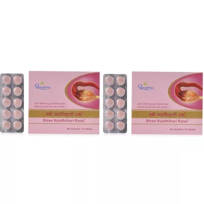 Dhootapapeshwar Stree Vyadhihari Ras (30tab, Pack of 2)