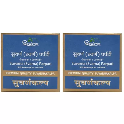 Dhootapapeshwar Swarna Parpati (Premium) (10tab, Pack of 2)