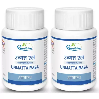 Dhootapapeshwar Unmatta Rasa (60tab, Pack of 2)