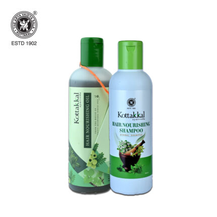 Kottakkal Hair Nourishing Oil & Shampoo - Combo Pack