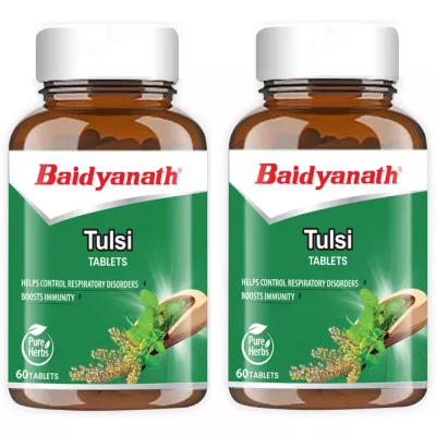 Baidyanath Ayurved Tulsi Tablets (60tab, Pack of 2)