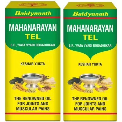 Baidyanath Ayurved Mahanarayan Tel (50ml, Pack of 2)