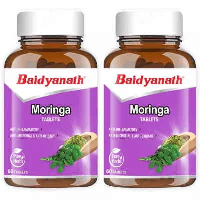 Baidyanath Ayurved Moringa Tablets (60tab, Pack of 2)