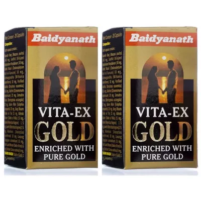 Baidyanath Ayurved Vita Ex Gold Capsules (20caps, Pack of 2)