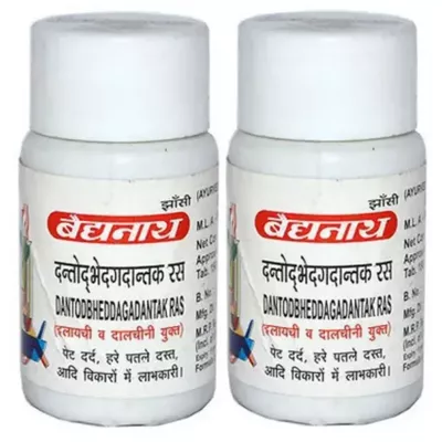 Baidyanath Dantodbhedgadantak Ras (80tab, Pack of 2)