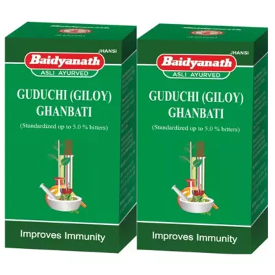 Baidyanath Guduchi Giloy Ghanbati (60tab, Pack of 2)