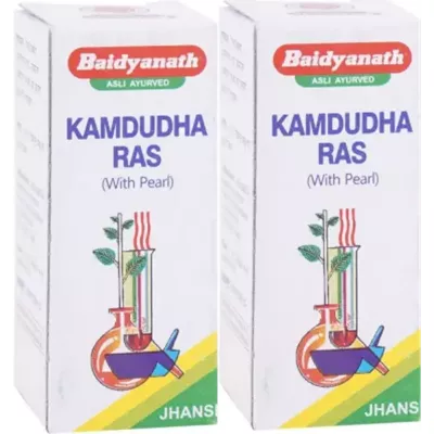 Baidyanath Kamdudha Ras (Moti Yukta) (25tab, Pack of 2)