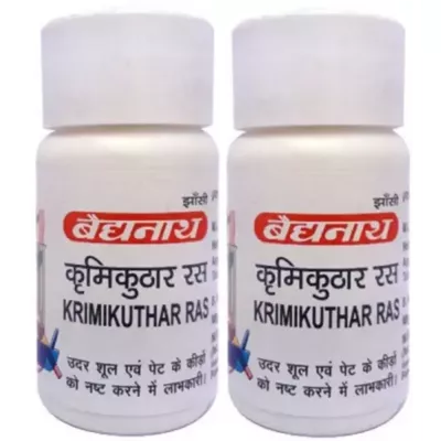 Baidyanath Krimikuthar Ras (80tab, Pack of 2)