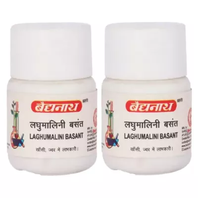 Baidyanath Laghumalini Basant Ras (40tab, Pack of 2)