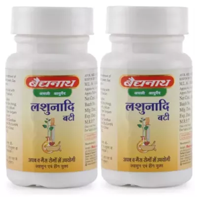 Baidyanath Lashunadi Vati (80tab, Pack of 2)