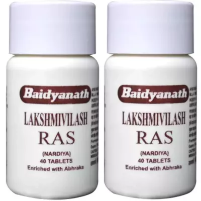 Baidyanath Laxmivilas Ras (Nardiya) (40tab, Pack of 2)