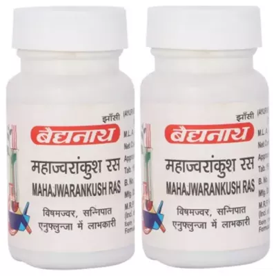 Baidyanath Mahajwarankush Ras (80tab, Pack of 2)