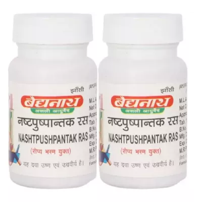 Baidyanath Nashtpushpantak Ras (80tab, Pack of 2)