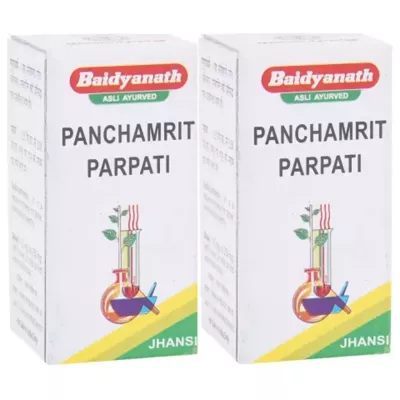 Baidyanath Panchamrit Parpati (10g, Pack of 2)