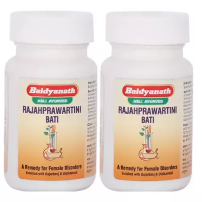 Baidyanath Rajahpravartani Bati (80tab, Pack of 2)
