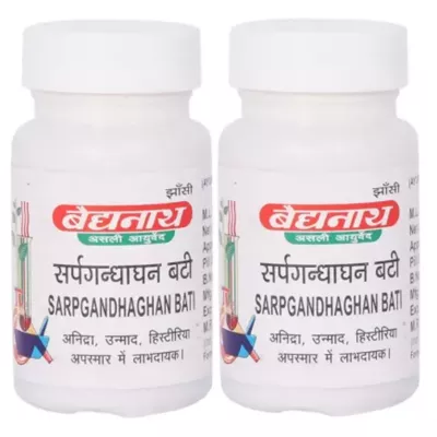 Baidyanath Sarpgandhaghan Bati (10g, Pack of 2)