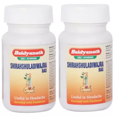 Baidyanath Shirahshuladiwajra Ras (40tab, Pack of 2)