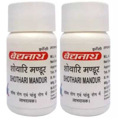 Baidyanath Shothari Mandur (40tab, Pack of 2)