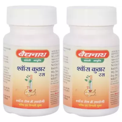 Baidyanath Shwas Kuthar Ras (80tab, Pack of 2)