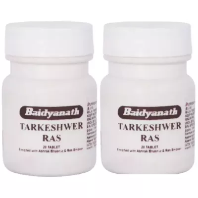 Baidyanath Tarkeshwer Ras (20tab, Pack of 2)