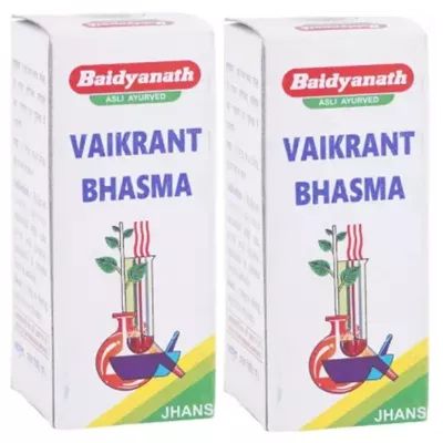 Baidyanath Vaikrant Bhasma (2.5g, Pack of 2)