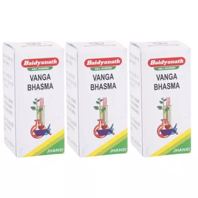 Baidyanath Vanga Bhasma (10g, Pack of 3)