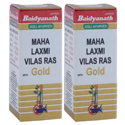 Baidyanath Mahalaxmivilas Ras (Swarna Yukta) (10tab, Pack of 2)