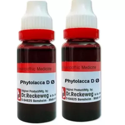 Dr Reckeweg Phytolacca Decandra 1X (Q) (20ml, Pack of 2)
