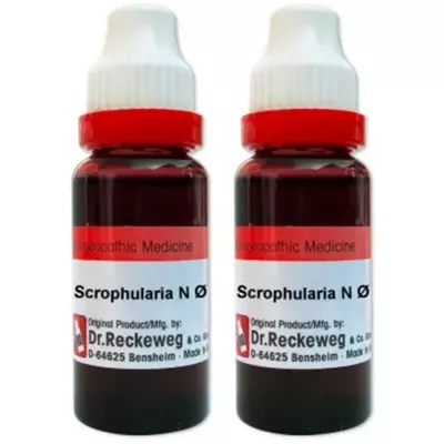 Dr Reckeweg Scrophularia Nodosa 1X (Q) (20ml, Pack of 2)