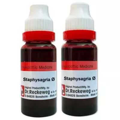 Dr Reckeweg Staphysagria 1X (Q) (20ml, Pack of 2)