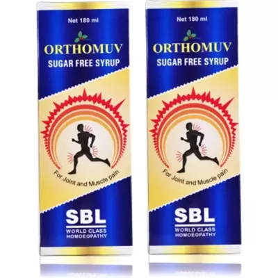 SBL Orthomuv Syrup (Sugar Free) (180ml, Pack of 2)