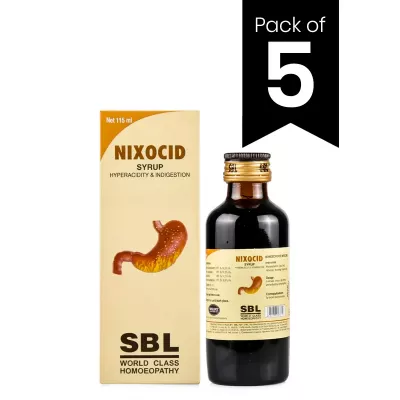 SBL Nixocid Syrup (115ml, Pack of 5)